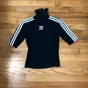 Black Adidas short sleeve turtleneck